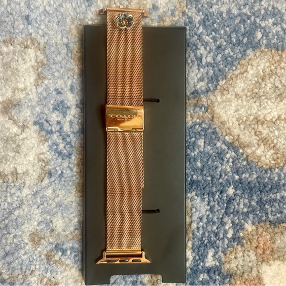 Coach Rose Gold Apple Watch Band - Picture 4 of 11